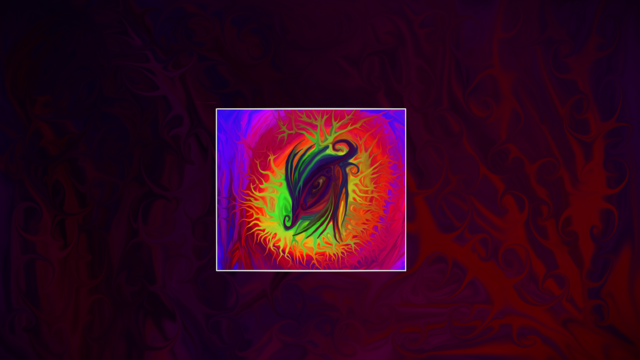 papas　「eye of the storm」抽象画 アクリル画　F12 Eye Of The Storm — JoeShmoesArt